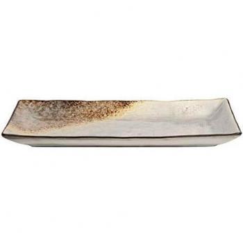 Piatto in stonware crackle bcolor rettangolare 25x12