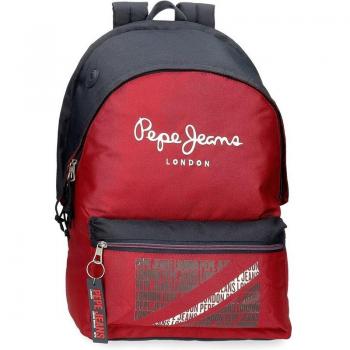 Mochila escolar Pepe Jeans Clark para niños, porta ordenador adaptable a carro, con dos compartimentos
