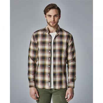 Camisa Altona Dock Cuadros Beige para Hombre