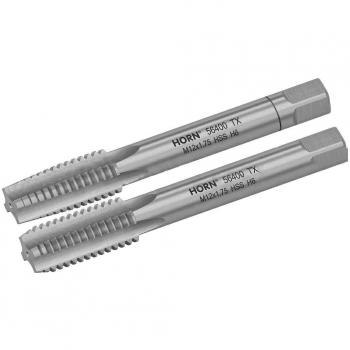 Juego de machos de roscar manuales M6x1,00 mm - 2 piezas