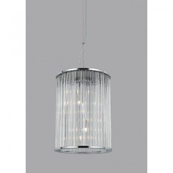 Farol colgante Oklahoma Chrome 6 bombillas 43,5cm