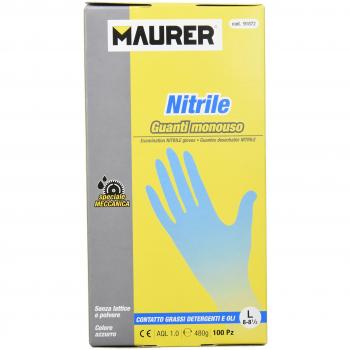 Guantes Desechables Nitrilo Talla 8 L Caja 100 Unidades