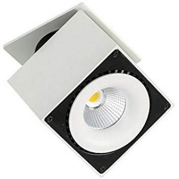 Lámpara empotrable técnica y moderna Sevilla Square LED 3000K Blanco y Negro 2350lm