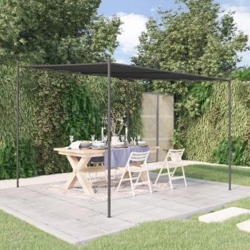 Cenador de acero y tela gris antracita 3x3 m 180 g/m²