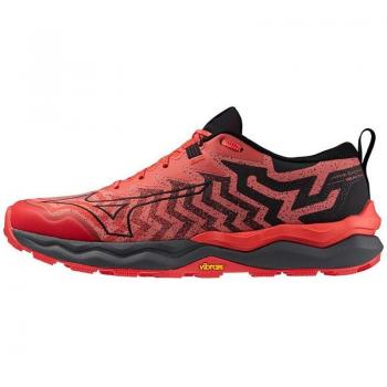 Mizuno Wave Daichi 8 Zapatilla Trail Hombres - Rojo, Negro