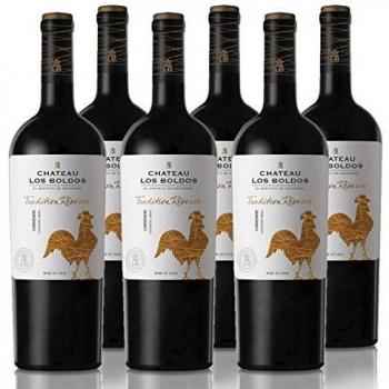 Vino Tinto Los Boldos Tradition Réserve Carménère - 6 botellas de 750 ml - Total: 4500 ml
