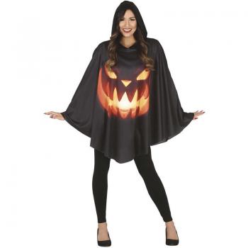 Disfraz de Calabaza en Poncho para Mujer