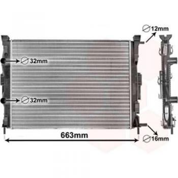 Van Wezel 43002307 Ventilador, refrigeración del motor
