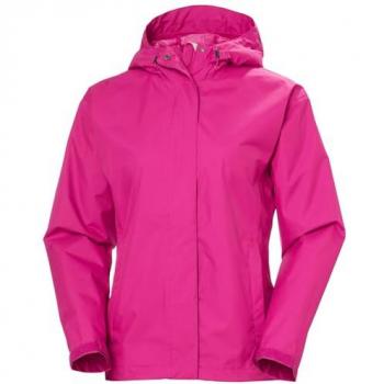 Helly Hansen Women's Seven J Waterproof Breathable Rain Jacket Pink XL