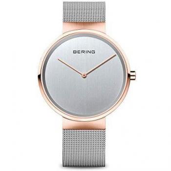 BERING Reloj Analogico para Mujer de Cuarzo con Correa en Acero Inoxidable 14539-060