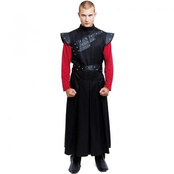 Disfraz de Rey Medieval negro con tachuelas para hombre