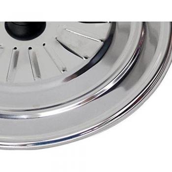 Space Home - Tapa Multiuso para Ollas y Sarténes - Acero Inoxidable - 24 cm