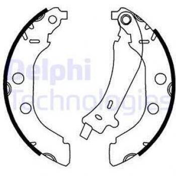 Juego de zapatas de freno DELPHI LS1723 para frenos de tambor