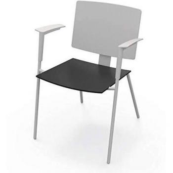 LEVIRA  Silla de Oficina, Silla de Comedor, Scarpe - Blanco y Negro