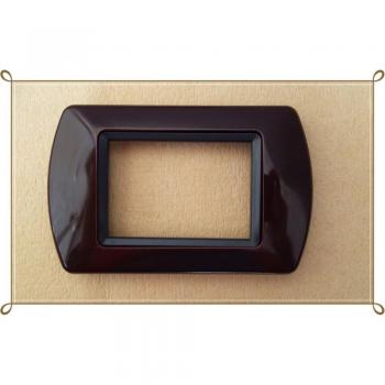 Placas ABS Compatibles para Tapa de Enchufe Master Modo Colorra - Marrón - 7 Foros