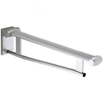 Soporte abatible para lavabo Keuco Plan Care 650 mm, cromado/gris claro