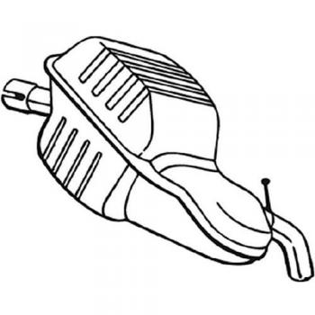Silenciador trasero BOSAL 235-139 con piezas de montaje