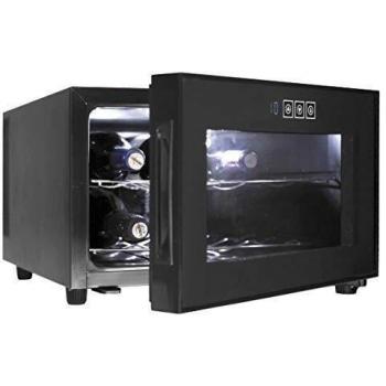 Lacor - 69187 - Armario refrigerador 8 Botellas Black Line 50w 23Litros