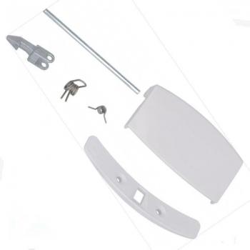 Maneta de puerta para lavadora Zanussi blanca, repuesto 4055087003