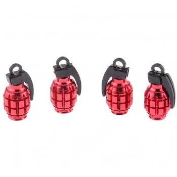 4pcs Válvula Del Neumático Del Metal Tapa Contra El Polvo Para La Bicicleta Coche Auto Moto Motocicleta