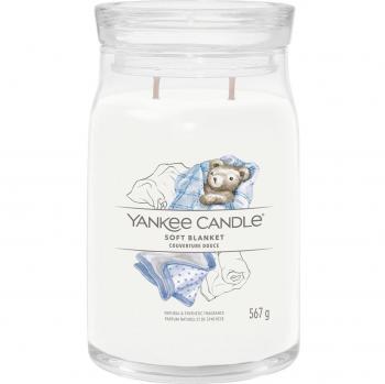 YANKEE CANDLE Tarro Grande Signature Manta Suave, Cera de Soja, Giara Grande