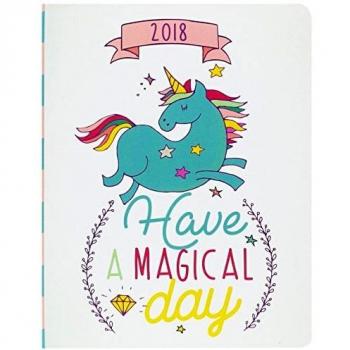 Grupo Erik Editores AGVSVP1710 - Agenda 2018 Semana Vista Premium Unicorn Dreams