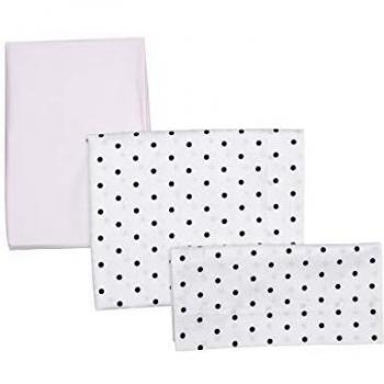 Be Dots - Juego de 3 sabanas para cuna, niñas