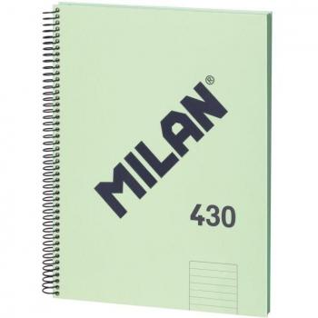 Cuaderno Espiral A4+ 80h 95g Pauta 7mm Microperforado Color Verde