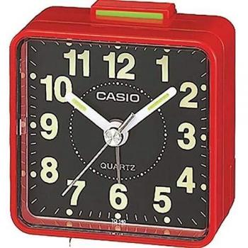 Casio Collection Despetador TQ140, Rojo, Talla única