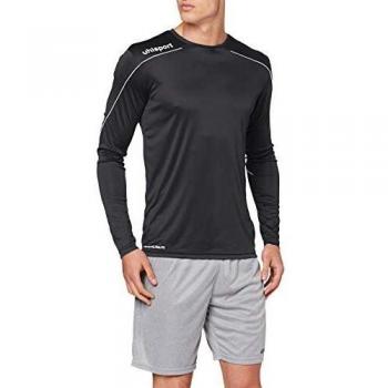 uhlsport Stream 22 Trikot Langarm Sudadera De Entrenamiento, Hombre, Negro/Blanco, XL