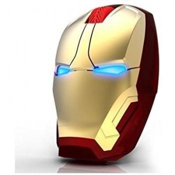 Iron Man GOWOW recargable sin hilos del ratón de mudo silencioso ultra-delgado portátil para juegos de ordenador ratón mecánico
