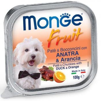 Monge Paté Húmedo para Perros Adultos con Pato y Naranja - 100g