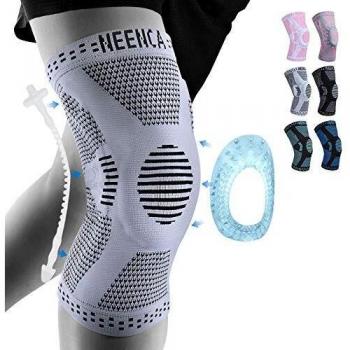 NEENCA Rodillera Profesional, Rodillera de Compresión para Hombres y Mujeres, con Almohadillas de Gel de Rótula y Estabilizadores Laterales, Rodilleras de Grado Médico para Correr, Desgarro de Menisco