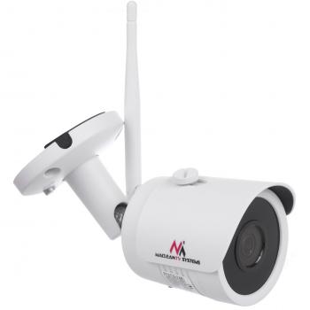 Cámara de Seguridad IP Maclean MCTV-516 con Resolución de 5MPx, Conectividad WiFi, Diseño Exterior Resistente y Función de Bocina