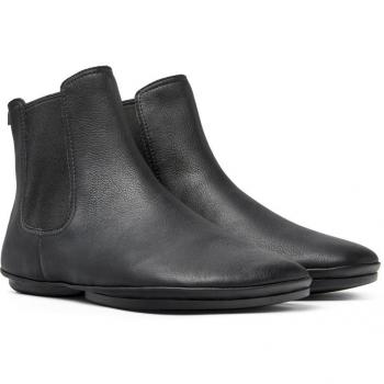 Camper Right Nina Women's Ankle Boots - Black Smooth Leather, Size 40