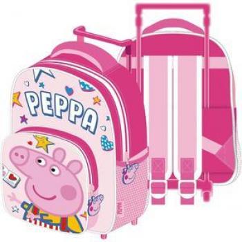 Mochila escolar Trolley infantil Peppa Pig 24x36x12cm