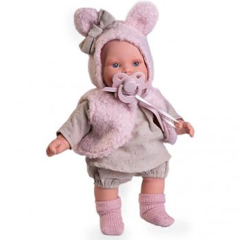 Muñeca Antonio Juan Kika Lagrimitas 27 cm con Chaleco de Orejitas