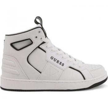 Guess BASQET-FL7BSQ-LEA12 Sneakers for Women - White - Size 11 US (EU41) - Metal Eyelet with Synthetic Leather Upper