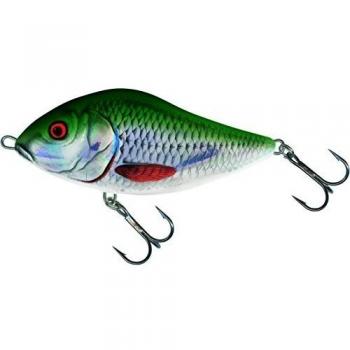 1 x Salmo SLIDER Jerk - Señuelo de hundimiento para pesca, color verde, talla 10cm / 46g