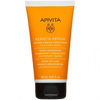 APIVITA Keratin Repair Nourish & Repair Conditioner 150ml - Conditioner for dry and damaged hair, enriched with keratin for nourishment and repair