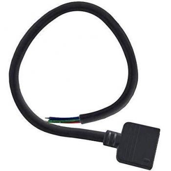 Cable redondo conexión hembra 6 Pin 14mm RGB+CCT, 30cm, negro