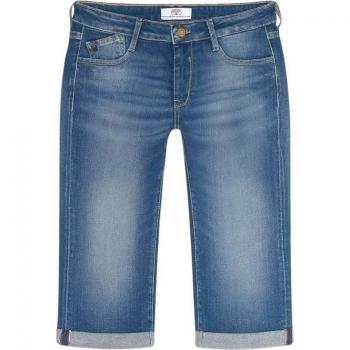 Pantalones Cortos de Mujer Le Temps des Cerises Arol Azul 31, 98% Algodón, 2% Elastano