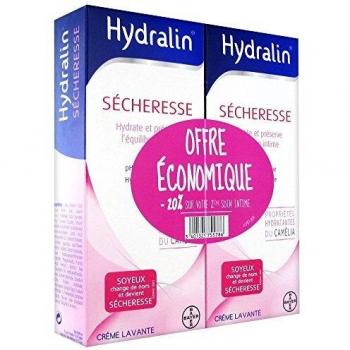 HYDRALIN SECHERESSE Crème lavante spécial sécheresse 2 Flacons de 200 ml