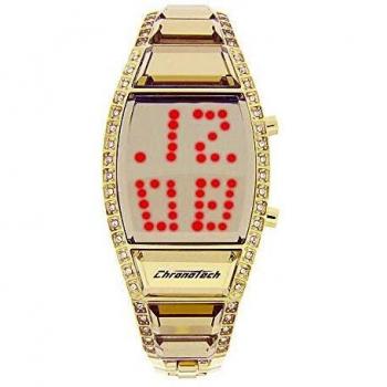 Chronotech Women's Digital Watch with Stainless Steel Band CT7122LS-09M (ø 25 mm)