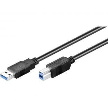 Cable USB 3.0 A/B Macho Macho 1m Negro