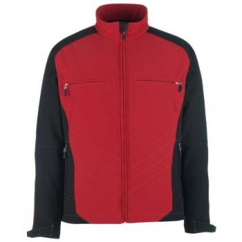 Chaqueta Softshell MASCOT Dresden Talla 4XL, Rojo/Negro