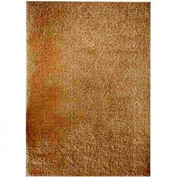 vidaXL Alfombra Shaggy Peluda 140x200cm Crema Decoración Interior Casa y Hogar