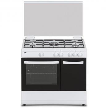 Cocina Gas SVAN SKGW5900PBX Blanco 90cm 5f Wok