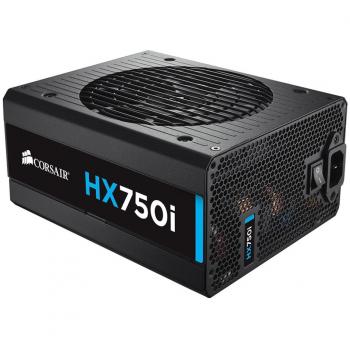 Corsair HX750i Fuente de Alimentación (PSU) - 750W, 80 Plus Platinum, Modular, ATX