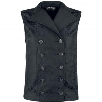 Gothicana by EMP Chaleco Mujer Baroque Chaleco Mujer Negro XL